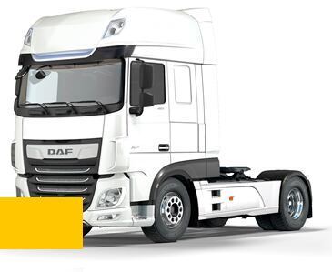 Levně Barva na auto ve spreji DAF 6373 47592 SHELL GEEL (VRACHTWAGENGEEL) kvalita autolaku Profesionální (2K)
