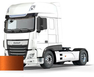 Levně Barva na auto ve spreji DAF E0034MEOR ASFALTBIL ORANGE