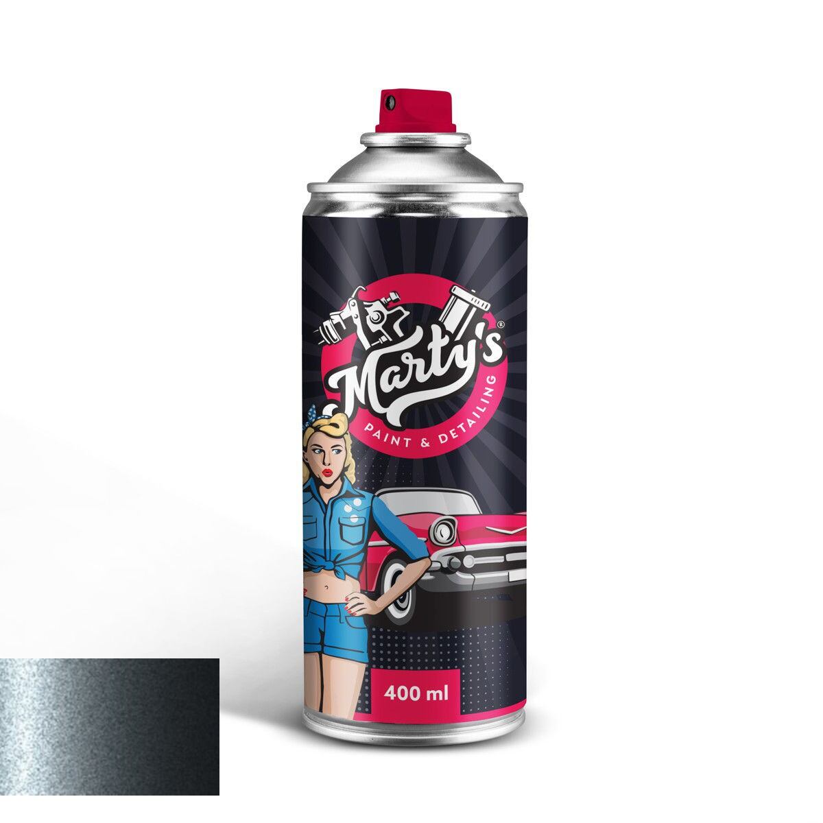 Levně Autolak ve spreji Fiat M0ZW Steel Grey