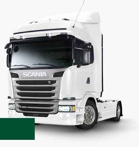 Levně Autolak ve spreji Scania 1549555 GREEN kvalita autolaku Profesionální (2K)