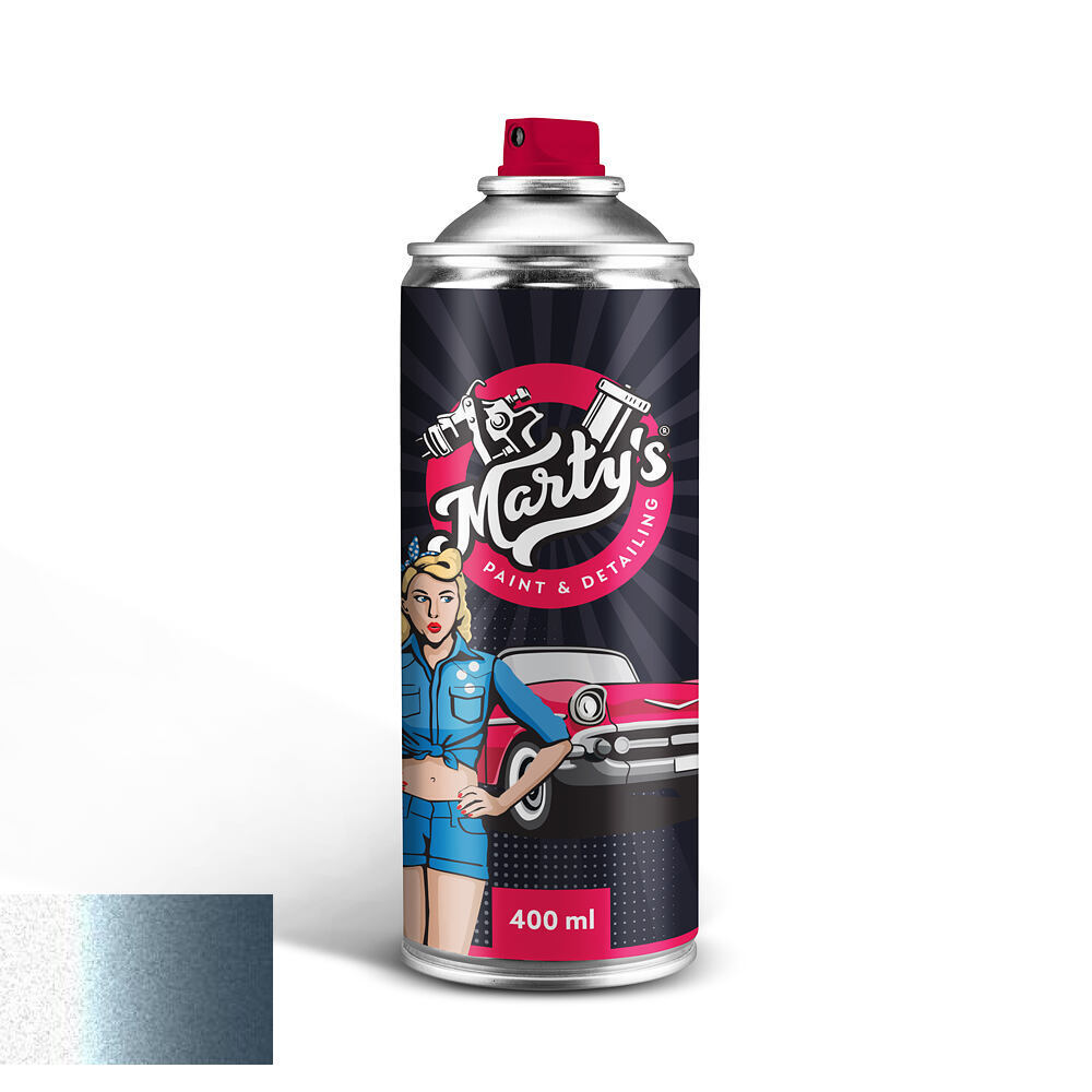 Levně Autolak ve spreji Tesla 2BU02 GLACIER BLUE MET
