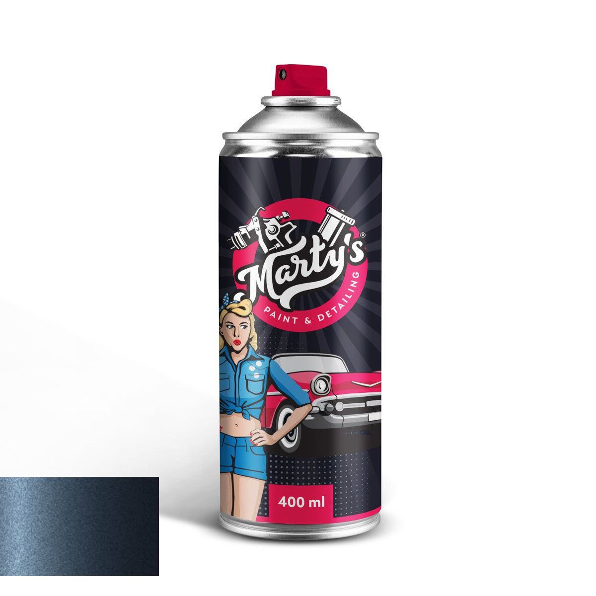Levně Autolak ve spreji Ford 2JWEWHA Cyclone Ink Black Met