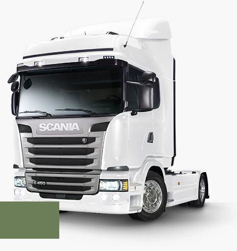 Levně Autolak ve spreji Scania 1427486 GREEN RAL6011 kvalita autolaku Profesionální (2K)