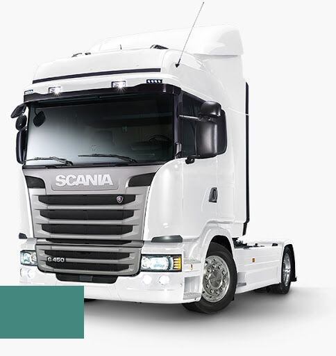 Levně Autolak ve spreji Scania 1406070 GREEN RAL6033 kvalita autolaku Profesionální (2K)