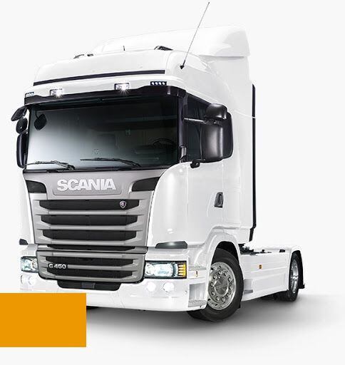 Levně Autolak ve spreji Scania 1366682 SCANIA GELB kvalita autolaku Profesionální (2K)