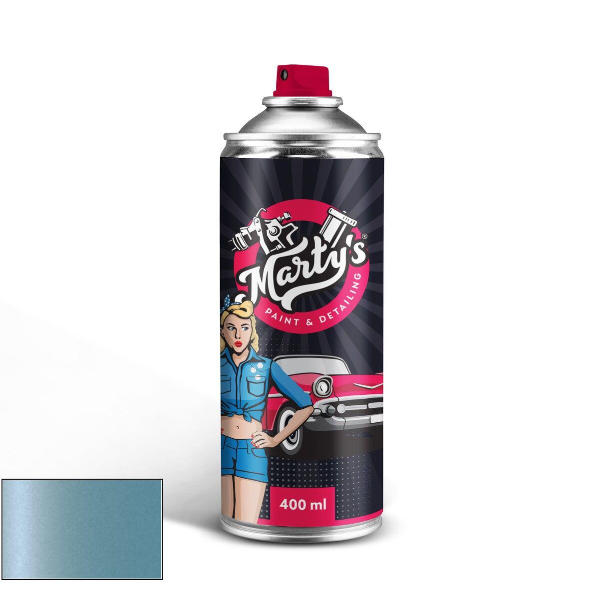 Levně Barva ve spreji Porsche LK5J Frozenblue Metallic