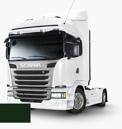 Levně Autolak ve spreji Scania 1366695 SCANIA DUNKELGRUEN kvalita autolaku Profesionální (2K)