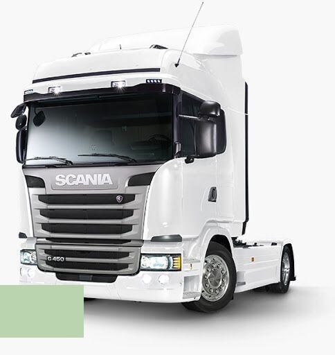 Levně Autolak ve spreji Scania 1366955 GREEN RAL6019 kvalita autolaku Profesionální (2K)
