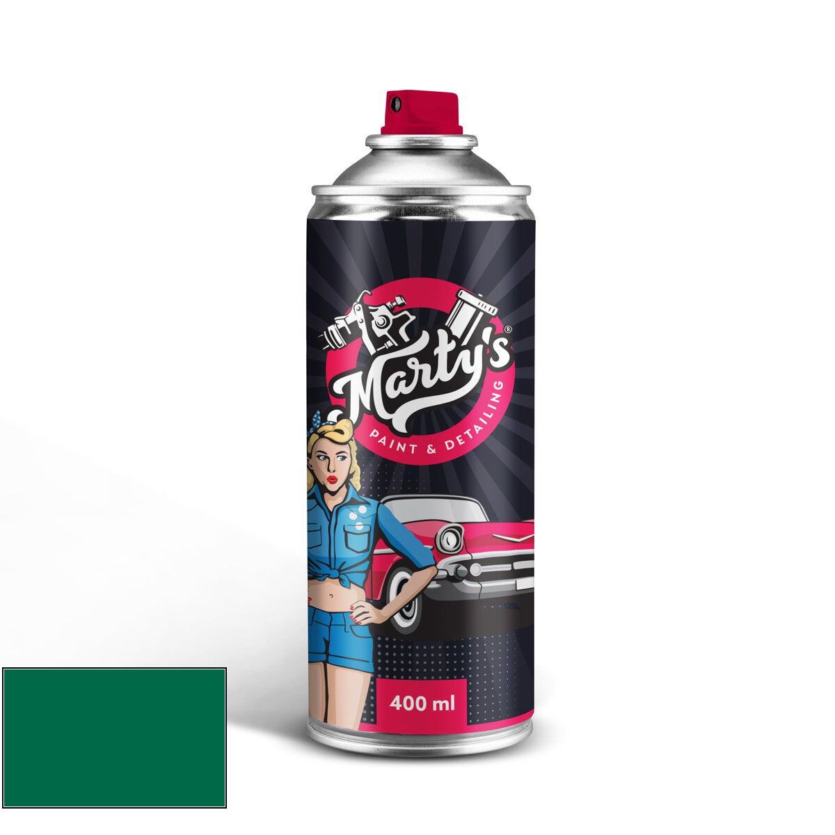 Levně Barva ve spreji Porsche 65 Tuerkisgruen/ral6016 kvalita autolaku Profesionální (2K)