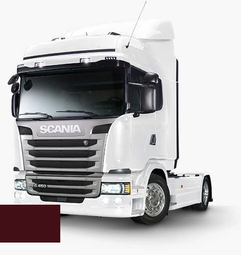 Levně Autolak ve spreji Scania 1396087 SCANIA-WEINROT kvalita autolaku Profesionální (2K)