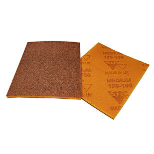 SIA csiszolószivacs Medium K120-180 narancssárga - 140x115x5mm